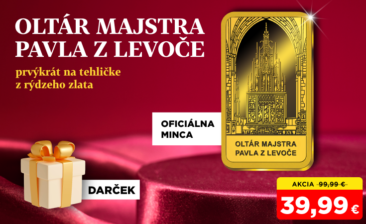 Oltár Majstra Pavla z Levoče na tehličke z rýdzeho zlata