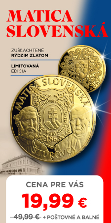 Matica slovenská na razbe zušľachtenej rýdzim zlatom