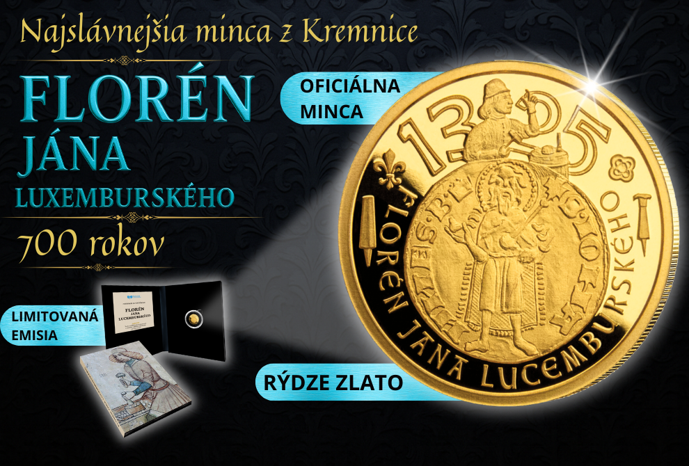 SM0786AU Florén Jána Luxemburského, pamätná minca z rýdzeho zlata