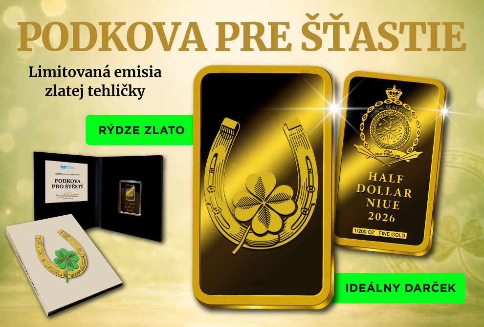 SM1562AU SSIN, NIUE 2026 HALF DOLLAR PODKOVA PRO ŠTĚSTÍ 1/200 oz AU 999,9/1000 Proof-like