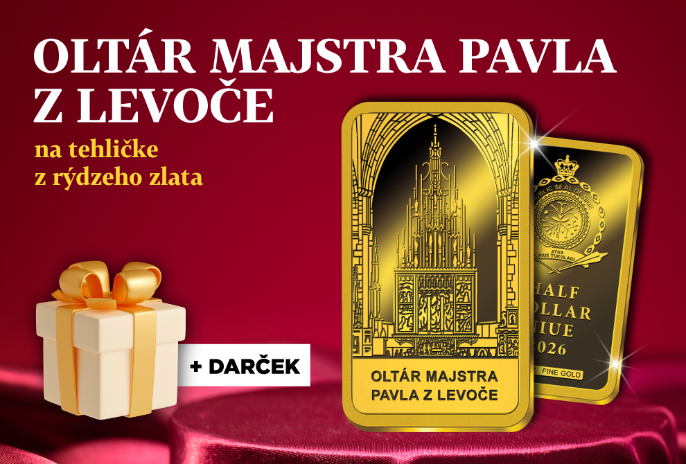 SM1059AU - SSNPAU, SK Oltár Majstra Pavla z Levoče 1/200 oz gold bar Proof - starter