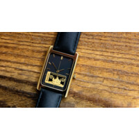 Luxusné dámske hodinky s tehličkou z rýdzeho zlata s motívom Koruny sv. Václava