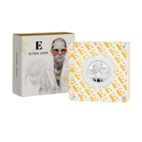 Elton John strieborná minca 1/2 oz proof