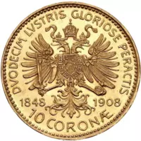 František Josef I. Zlatá desaťkoruna