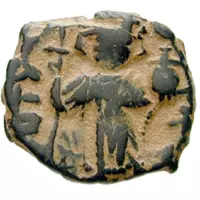 Set originálnych rímskych a byzantských mincí uložených v mešci