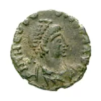 Set originálnych rímskych a byzantských mincí uložených v mešci