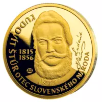 Ľudovít Štúr - pamätná minca z 1,2 g rýdzeho zlata