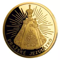 Pražské Jezuliatko – pamätná minca z rýdzeho zlata, Proof-like