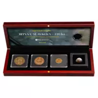 Bitka pri Slavkove – Luxusná sada mincí a guľky z muškety