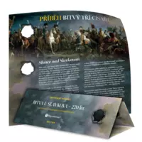 Bitka pri Slavkove – Luxusná sada mincí a guľky z muškety