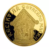Relikviár svätého Maura – pamätná minca z 1/4 oz rýdzeho zlata