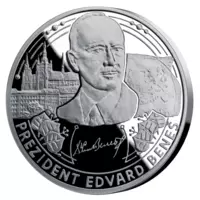 Prezident Edvard Beneš - Oficiálna razba z rýdzeho striebra