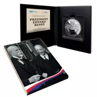 Prezident Edvard Beneš - Oficiálna razba z rýdzeho striebra