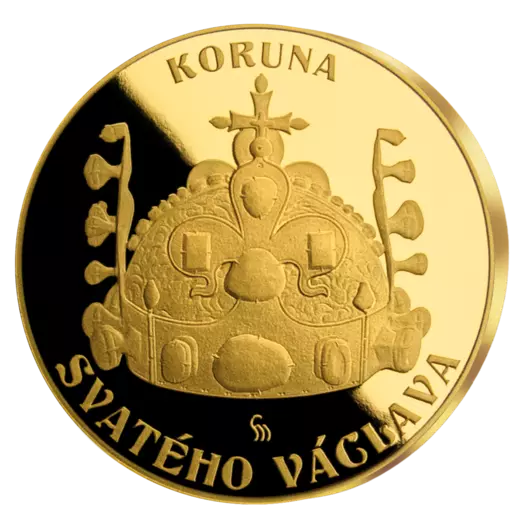 Koruna svätého Václava - Oficiálna minca z rýdzeho zlata