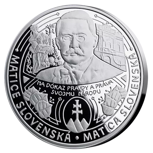 Matica slovenská - Oficiálna razba z rýdzeho striebra