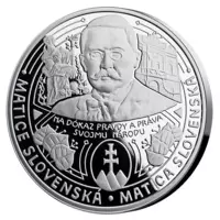 Matica slovenská - Oficiálna razba z rýdzeho striebra