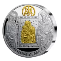 Palladium země české - exkluzívna strieborná razba s vysokým reliéfom, 3 oz