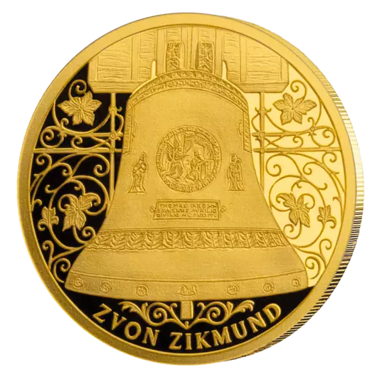 Zvon Zikmund – pamätná minca z 1,2 g rýdzeho zlata, Proof-like