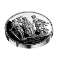 Exkluzívna strieborná minca Bohemia – Moravia – Silesia, 500 g Proof