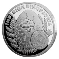 Tyrannosaurus - pamätná minca zušľachtená rýdzim striebrom+kolorované