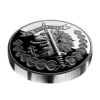 Medaila za chrabrosť - exkluzívna strieborná minca s vysokým reliéfom, 3 oz
