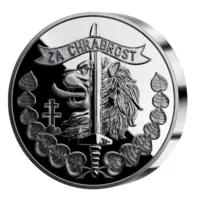 Medaila za chrabrosť - exkluzívna strieborná minca s vysokým reliéfom, 3 oz